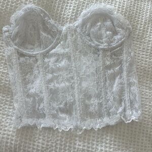 Nastygal see through corset top